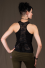 T62 - Top in Cotton-lycra with sport cut, front lace and backless lace