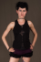 T62 - Top in Cotton-lycra with sport cut, front lace and backless lace