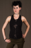 T62 - Top in Cotton-lycra with sport cut, front lace and backless lace