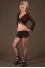 P40 - Shorty in Cotton-lycra with Crumpled Lace