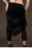 SK1 - Skirt in Viscose-lycra with Lace and Crumpled Lace, Front Raising Links