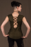 T17 - Top in Viscose-lycra with linked backless and linked open sides