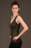 T51 - Top in Viscose-lycra with open knotted low-cut neckline, linked backless and knotted open sides