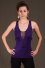 T51 - Top in Viscose-lycra with open knotted low-cut neckline, linked backless and knotted open sides